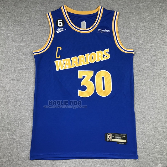 Maglia
 Stephen Curry NO 30 Golden State Warriors Classic 2022-23 Blu
